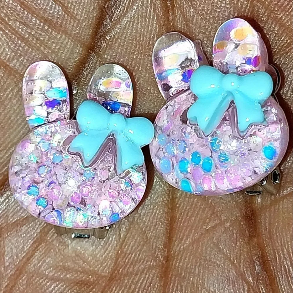 Beautiful girls clip-on earrings for kids